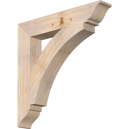 Ekena Millwork Thorton Traditional Smooth Bracket, Douglas Fir, 5 1/2"W x 34"D x 34"H BKT06X34X34THR01SDF